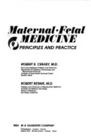 Cover of Maternal-Fetal Medicine