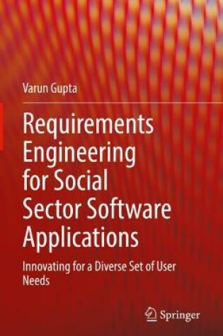 Cover of Requirements Engineering for Social Sector Software Applications