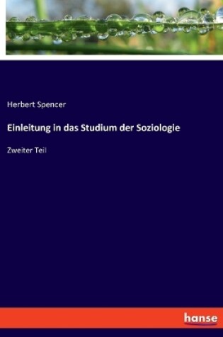 Cover of Einleitung in das Studium der Soziologie