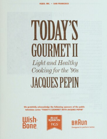 Cover of Today's Gourmet II