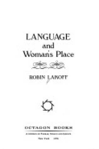 Cover of Language and Woman's Place