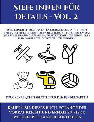 Book cover for Druckbare Arbeitsblätter für den Kindergarten (Siehe innen für Details - Vol. 2)