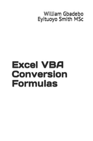 Cover of Excel VBA Conversion Formulas