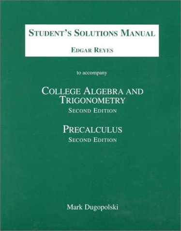 Book cover for Student Solutions Manual