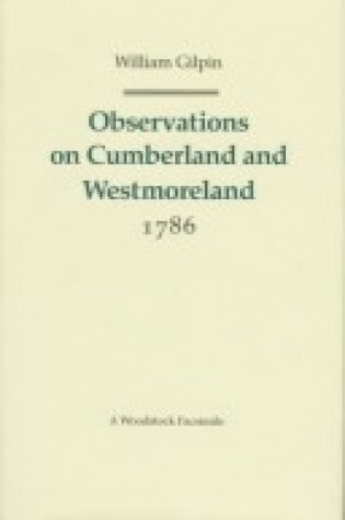 Cover of Observations on Cumberland and Westmoreland