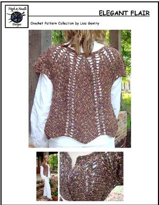 Book cover for Elegant Flair - Crochet Pattern for Vest