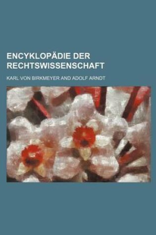 Cover of Encyklopadie Der Rechtswissenschaft