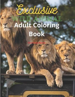 Book cover for Wild animal Adult Coloring Book