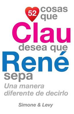Book cover for 52 Cosas Que Clau Desea Que René Sepa