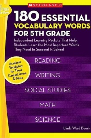 Cover of 180 Essential Vocabulary Words for 5th Grade