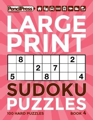 Book cover for Large Print Sudoku Puzzles Book 4