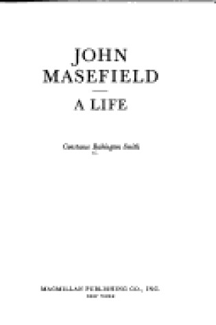 Cover of John Masefield