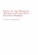 Book cover for Essays on the Dramatic Works of Polish Poet Zbigniew Herbert