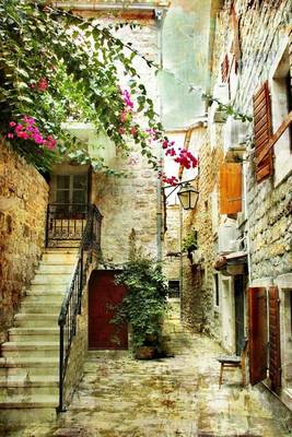 Book cover for An Old Town Courtyard, Croatia