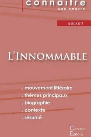 Cover of Fiche de lecture L'Innommable de Samuel Beckett (Analyse litteraire de reference et resume complet)