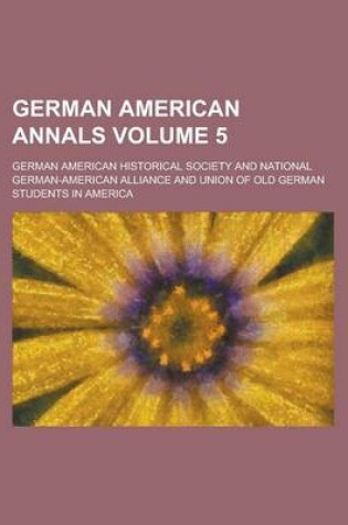 Cover of German American Annals (Volume 10)