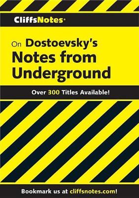 Book cover for Cliffsnotes on Dostoevsky's Notes from Underground