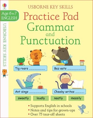 Book cover for Grammar & Punctuation Practice Pad 6-7