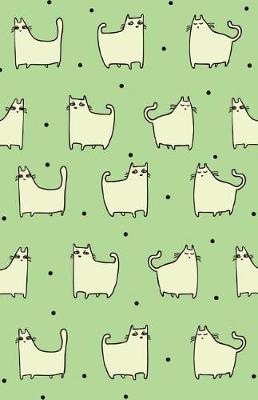 Book cover for Bullet Journal for Cat Lovers - Funny Cat Pattern in Green