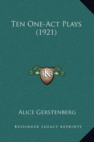 Cover of Ten One-Act Plays (1921)