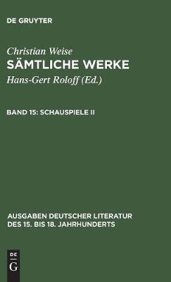 Book cover for Samtliche Werke, Band 15, Schauspiele II