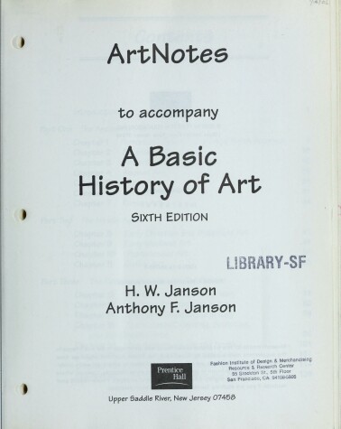 Book cover for ArtNotes