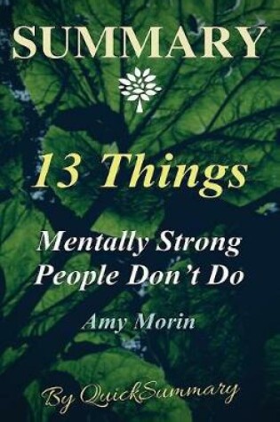 Cover of Summary - 13 Things Mentally Strong People Don't Do