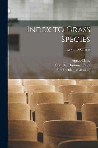 Cover of Index to Grass Species; v.2=E-PAN (1962)