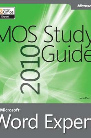 Cover of Mos 2010 Study Guide for Microsoft Word Expert