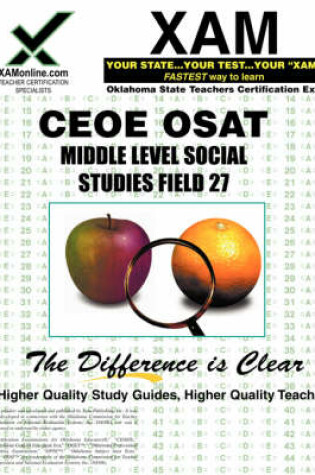 Cover of Ceoe Osat Middle Level Social Studies Field 27 Teacher Certification Test Prep Study Guide