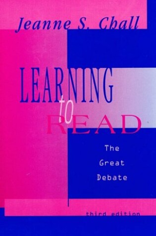 Cover of Learning to Read