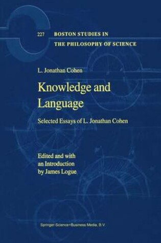 Cover of Knowledge and Language