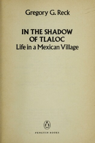 Cover of In the Shadow of Tlaloc