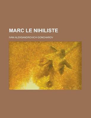 Book cover for Marc Le Nihiliste