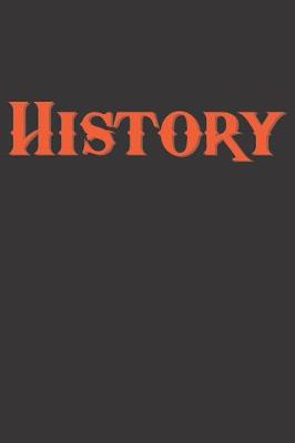 Book cover for History