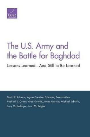 Cover of The U.S. Army and the Battle for Baghdad
