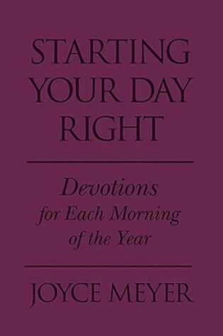Cover of Starting Your Day Right (Purple Imitation Leather)