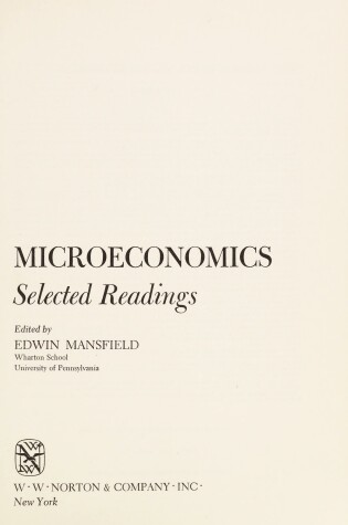 Cover of MICRO SELECT READ 1E PA