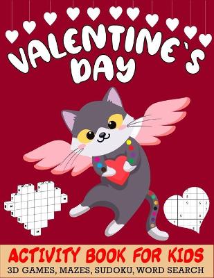 Book cover for Valentine`s Day Activity Book For Kids