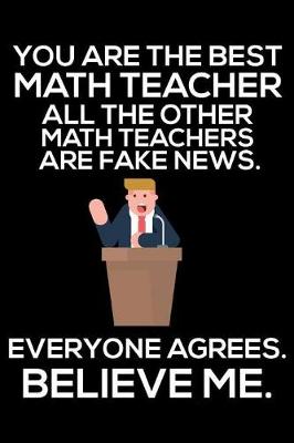 Book cover for You Are The Best Math Teacher All The Other Math Teachers Are Fake News. Everyone Agrees. Believe Me.