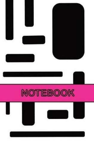 Cover of Black and White with Pink Notebook