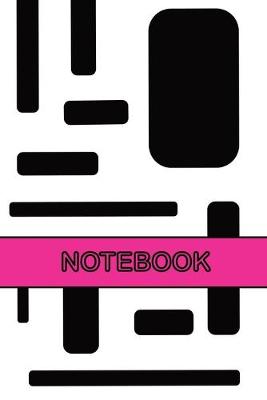 Book cover for Black and White with Pink Notebook