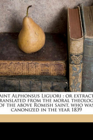Cover of Saint Alphonsus Liguori