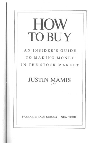 Cover of How to Buy