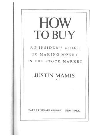 Book cover for How to Buy