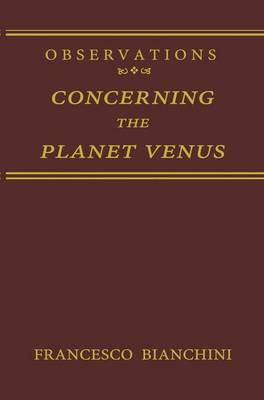 Book cover for Observations Concerning the Planet Venus