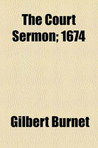 Cover of The Court Sermon; 1674
