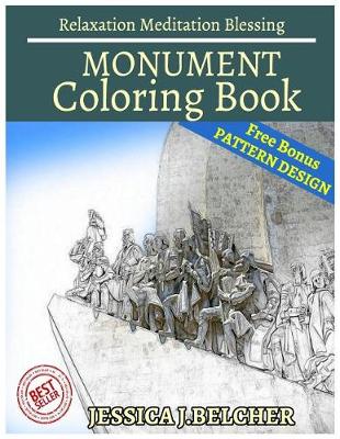 Book cover for Monument Coloring Book for Relaxation Meditation Blessing