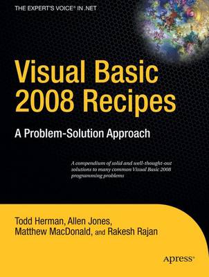 Book cover for Visual Basic 2008 Recipes