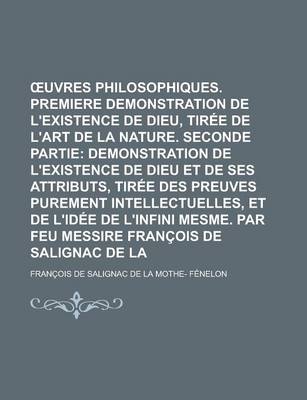 Book cover for Uvres Philosophiques. Premiere Partie